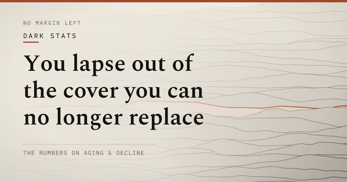 You lapse out of the cover you can no longer replace